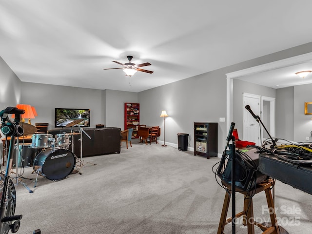 26 Balsam High Rd, Biltmore Lake, NC 28715 - playroom with ceiling fan and carpet floors