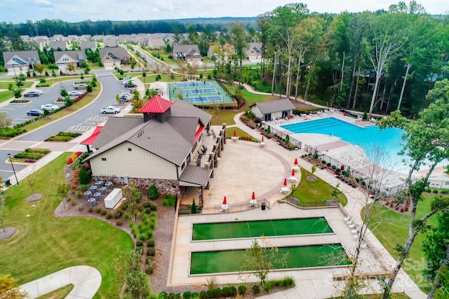 1467 Tranquility Blvd, Lancaster, SC 29720 - aerial view of a pool area