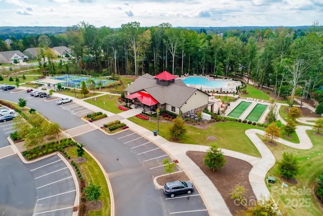 1467 Tranquility Blvd, Lancaster, SC 29720 - bird's eye view of a pool