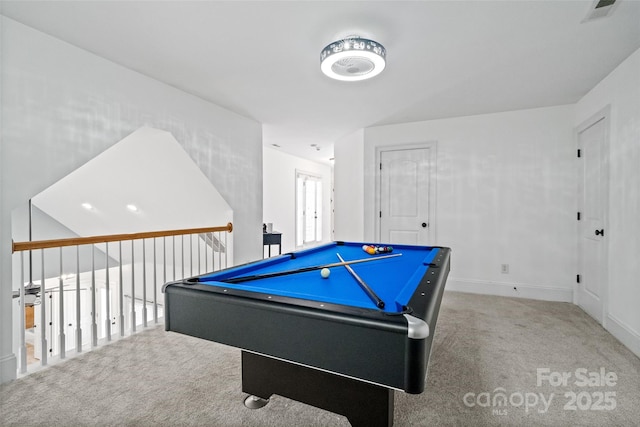 1009 Jerry Ln, Matthews, NC 28105 - playroom with carpet floors, baseboards, and billiards table