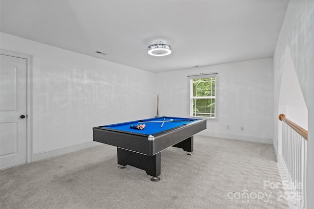 1009 Jerry Ln, Matthews, NC 28105 - rec room with carpet floors, pool table, and baseboards