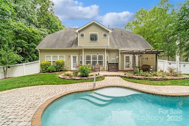 1009 Jerry Ln, Matthews, NC 28105 - back of property featuring a patio and french doors