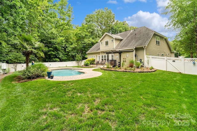 1009 Jerry Ln, Matthews, NC 28105 - rear view of property featuring a patio, a pergola, and a shingled roof