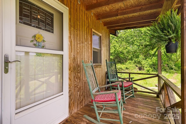 410 Fork Mountain Rd, Bakersville, NC 28705 - view of porch