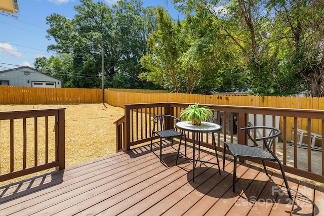 1922 Thomas Ave, Charlotte, NC 28205 - deck featuring a fenced backyard