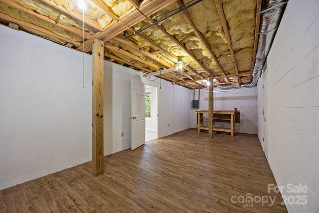 206 Pine Knot Trl, Hendersonville, NC 28739 - basement featuring wood finished floors