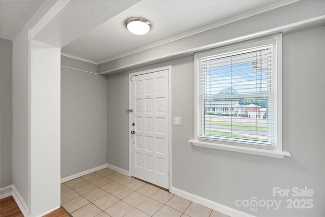 1810 13th Ave NE, Hickory, NC 28601 - entryway with crown molding and light tile patterned floors