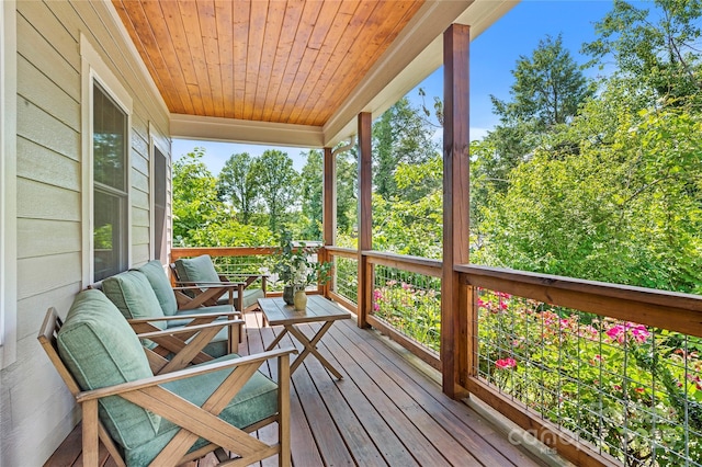 109 Druid Dr, Asheville, NC 28806 - deck featuring view of scattered trees