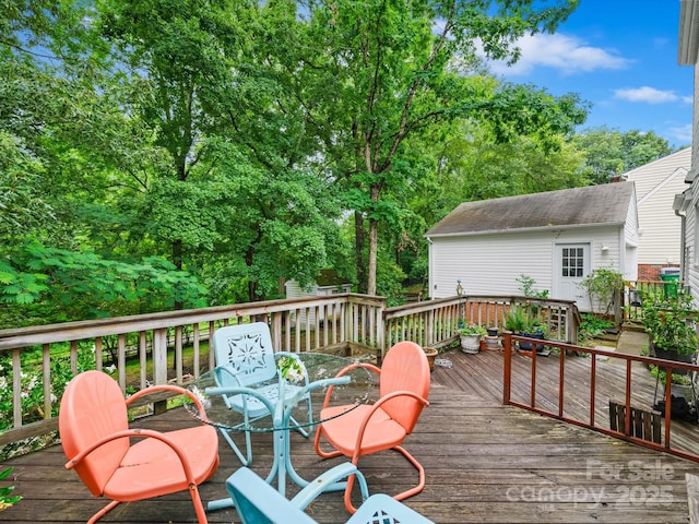 7317 Red Branch Ln, Charlotte, NC 28226 - view of deck