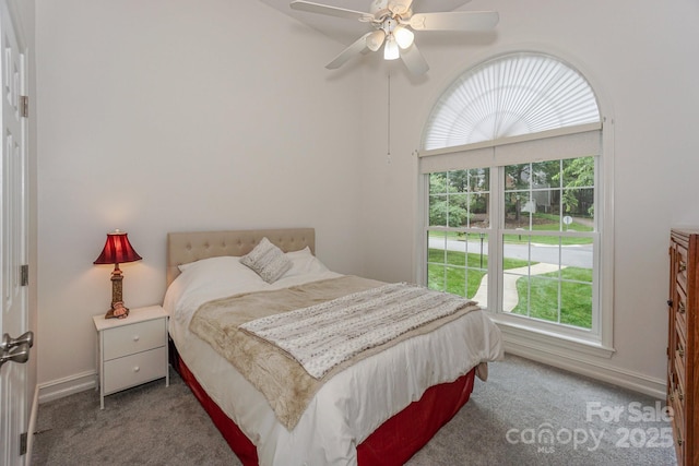 14831 Charterhouse Ln, Huntersville, NC 28078 - bedroom featuring carpet floors, baseboards, and a ceiling fan