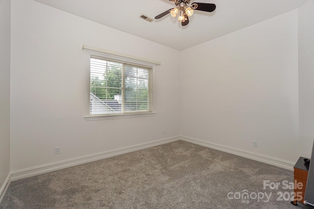 14831 Charterhouse Ln, Huntersville, NC 28078 - empty room featuring carpet flooring, a ceiling fan, and baseboards