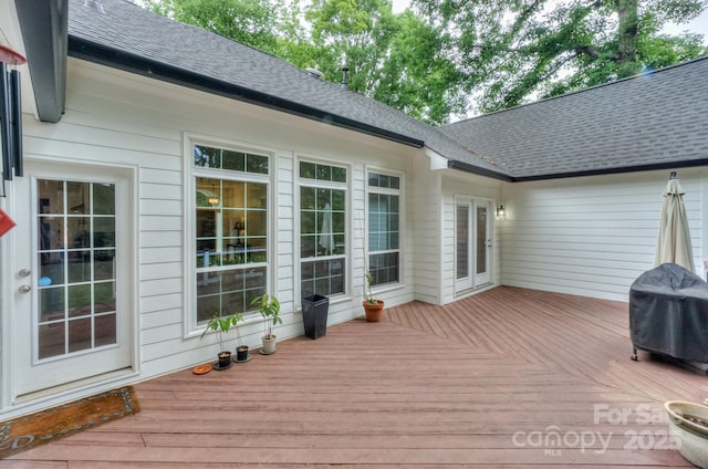 14831 Charterhouse Ln, Huntersville, NC 28078 - wooden terrace featuring area for grilling