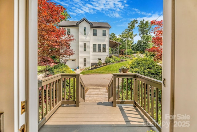 64 Mclain St, Asheville, NC 28803 - view of wooden deck