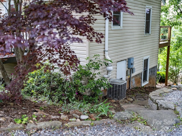 64 Mclain St, Asheville, NC 28803 - view of home's exterior with central AC unit and a balcony