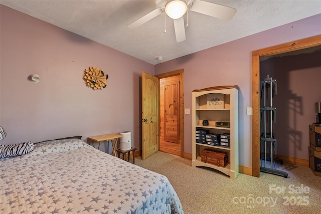 823 Turtle Creek Rd, Sylva, NC 28779 - bedroom featuring carpet flooring, baseboards, and a ceiling fan