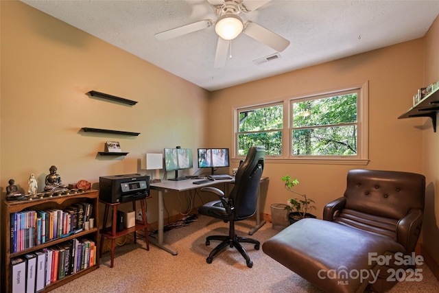 823 Turtle Creek Rd, Sylva, NC 28779 - carpeted home office with ceiling fan
