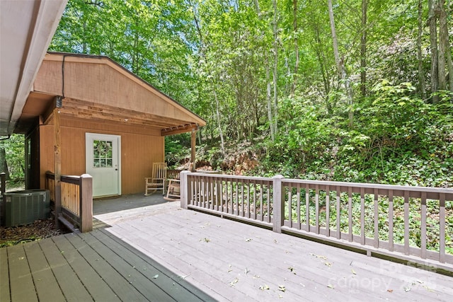 823 Turtle Creek Rd, Sylva, NC 28779 - deck with central air condition unit