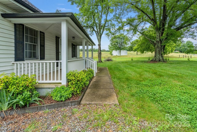 956 Stony Point Rd, Kings Mountain, NC 28086 - view of green lawn featuring covered porch