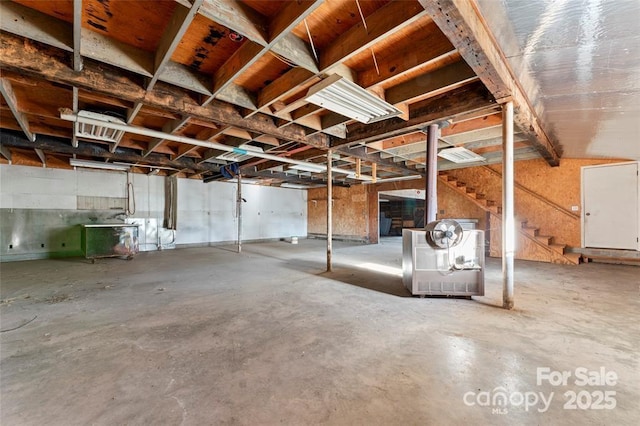 956 Stony Point Rd, Kings Mountain, NC 28086 - unfinished basement with stairs