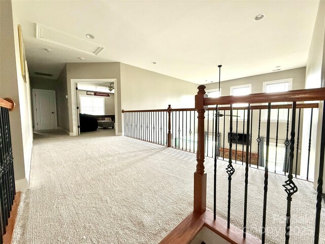 141 Weathers Creek Rd, Troutman, NC 28166 - hall with baseboards and carpet floors