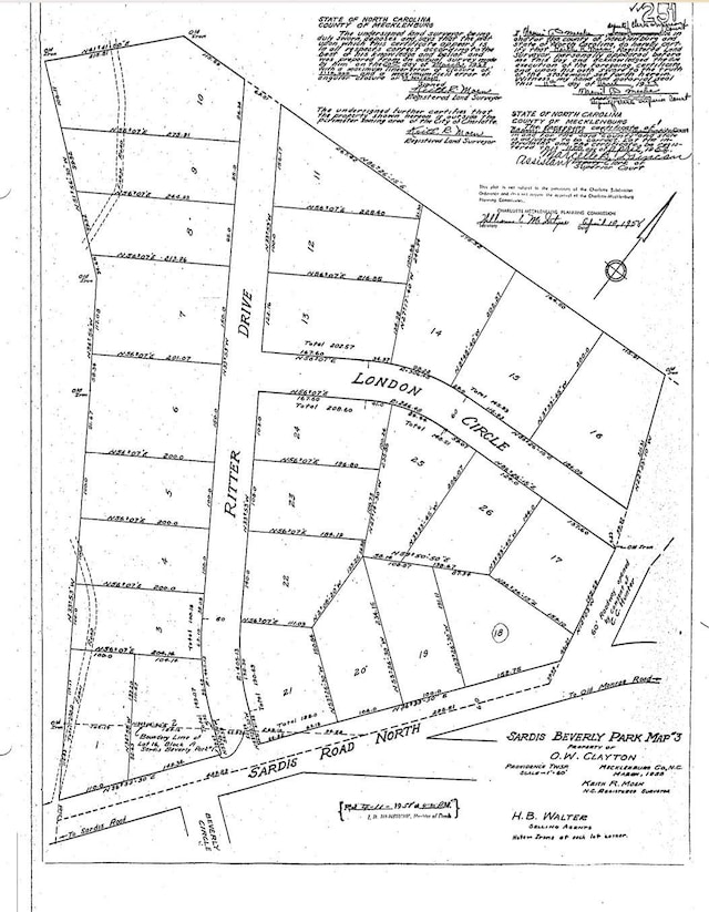 7949 Ritter Dr, Charlotte, NC 28270 - parcel map