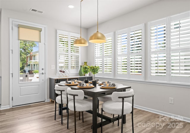 5481 Comiskey Aly, Kannapolis, NC 28081 - dining space with healthy amount of natural light, light wood-style floors, recessed lighting, and baseboards