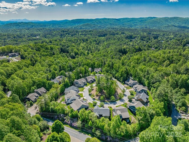 207 Hogans View Cir, Hendersonville, NC 28739 - drone / aerial view of a forest and mountains