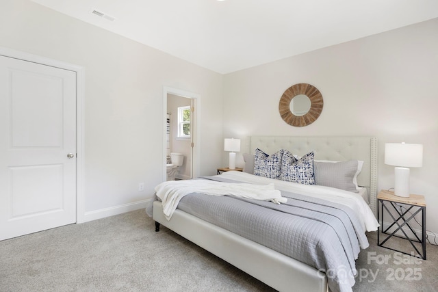 212 Queens Ct, Gastonia, NC 28052 - bedroom with carpet floors, baseboards, and connected bathroom