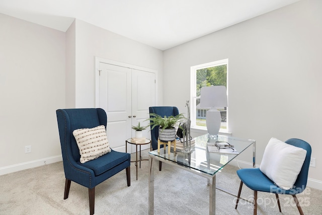 212 Queens Ct, Gastonia, NC 28052 - carpeted home office featuring baseboards