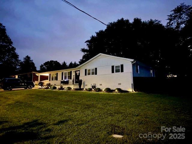 135 Michelle Dr, Ellenboro, NC 28040 - view of front of home featuring a front lawn