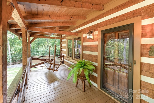 2709 Blythe Rd, Waxhaw, NC 28173 - view of wooden porch