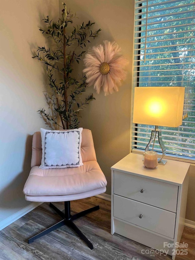 229 Windsor Point Rd Unit 6B, Columbia, SC 29223 - sitting room featuring wood finished floors and baseboards