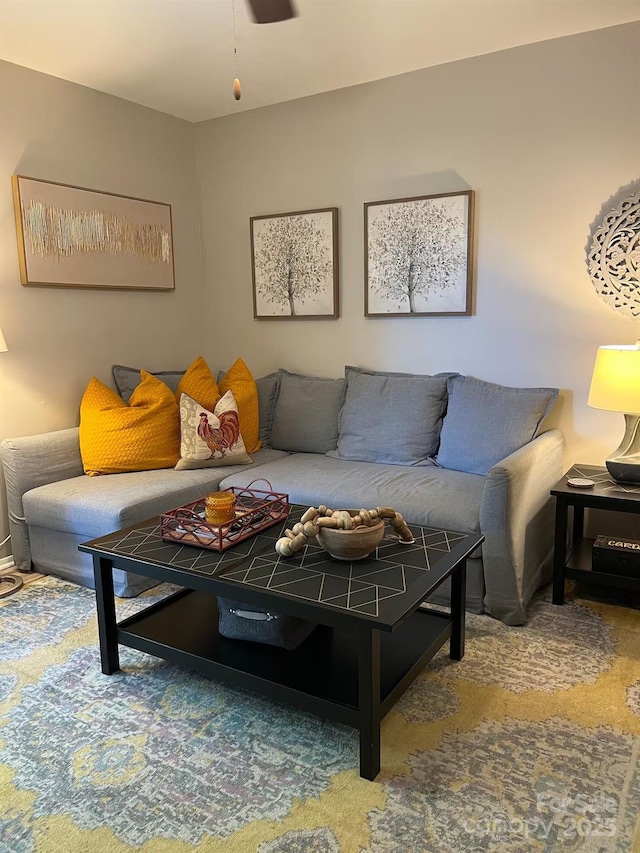 229 Windsor Point Rd Unit 6B, Columbia, SC 29223 - living area featuring a ceiling fan