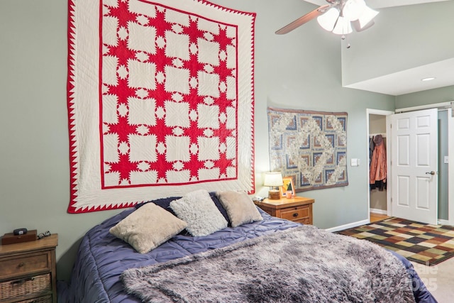 123 Brandymill Loop, Etowah, NC 28729 - bedroom featuring baseboards and a ceiling fan