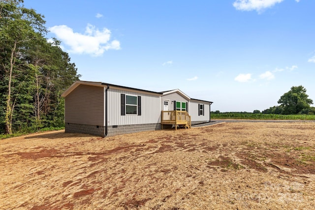 977 Myers Mill Rd, Olin, NC 28660 - view of front of house with crawl space