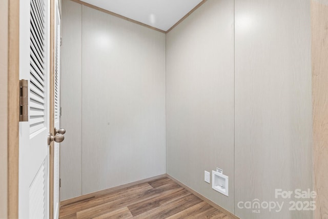 977 Myers Mill Rd, Olin, NC 28660 - empty room with ornamental molding and light wood-style floors