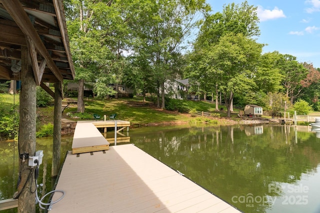 7232 Executive Cir, Denver, NC 28037 - dock with a water view and view of wooded area
