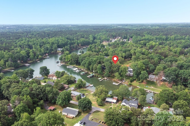 7232 Executive Cir, Denver, NC 28037 - aerial view of a forest and a nearby body of water