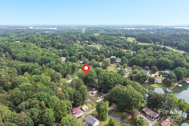 7232 Executive Cir, Denver, NC 28037 - aerial view of a heavily wooded area and a large body of water