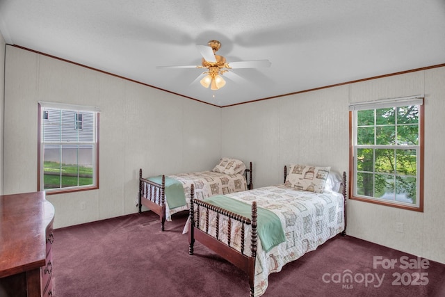 7232 Executive Cir, Denver, NC 28037 - carpeted bedroom with crown molding and a ceiling fan