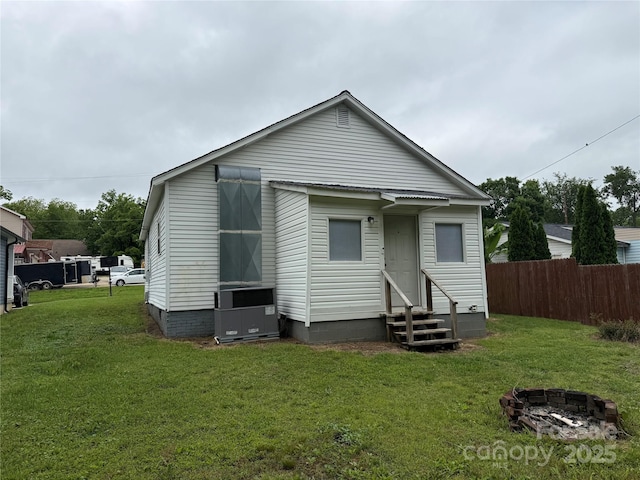303 Southern Ave, East Spencer, NC 28039 - rear view of house with entry steps