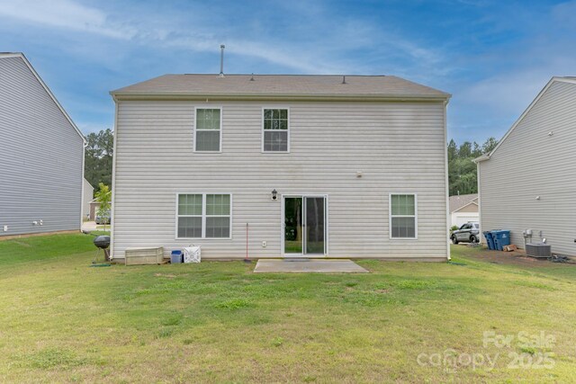 2859 Sherrills Stream Dr, Sherrills Ford, NC 28673 - back of property with a yard, cooling unit, and a patio area