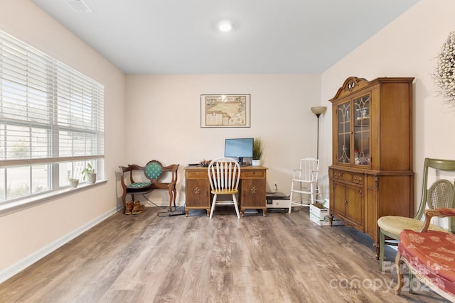 2859 Sherrills Stream Dr, Sherrills Ford, NC 28673 - office area featuring wood finished floors and baseboards