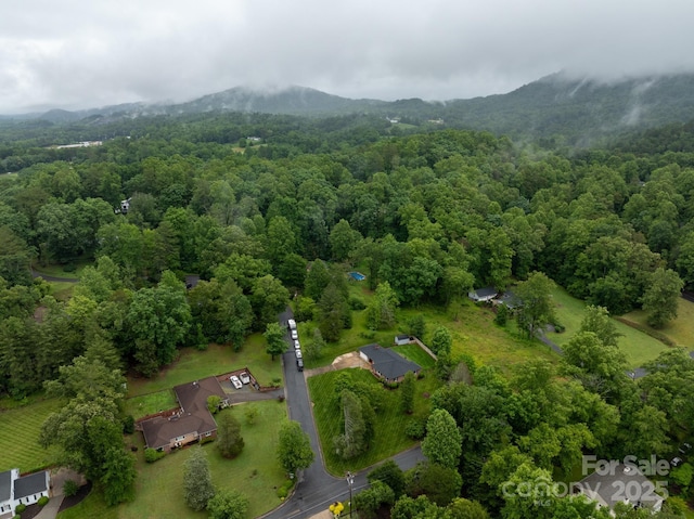 306 Tremont Park Cir SE, Lenoir, NC 28645 - aerial view of property and surrounding area featuring a forest and mountains