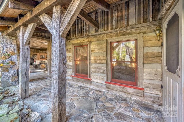 164 Avery County High School Rd, Newland, NC 28657 - view of exterior entry with stone siding