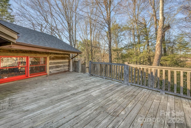 164 Avery County High School Rd, Newland, NC 28657 - view of wooden terrace