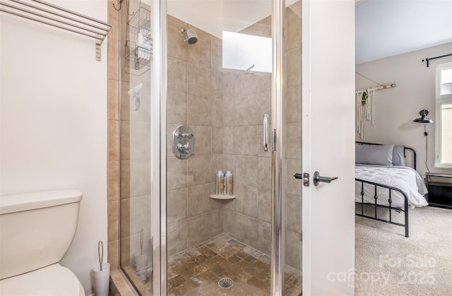925 Westbrook Dr Unit B, Charlotte, NC 28202 - ensuite bathroom featuring a shower stall and toilet