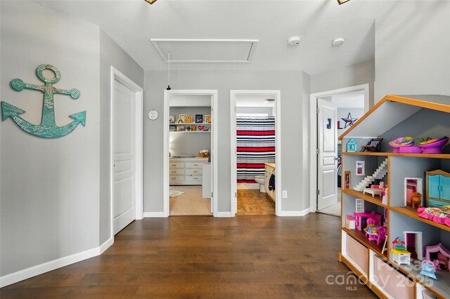 147 Whitley Mills Rd, Fort Mill, SC 29708 - hall featuring wood finished floors and baseboards