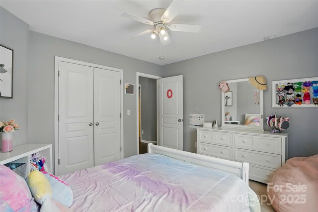 147 Whitley Mills Rd, Fort Mill, SC 29708 - bedroom with a closet and ceiling fan