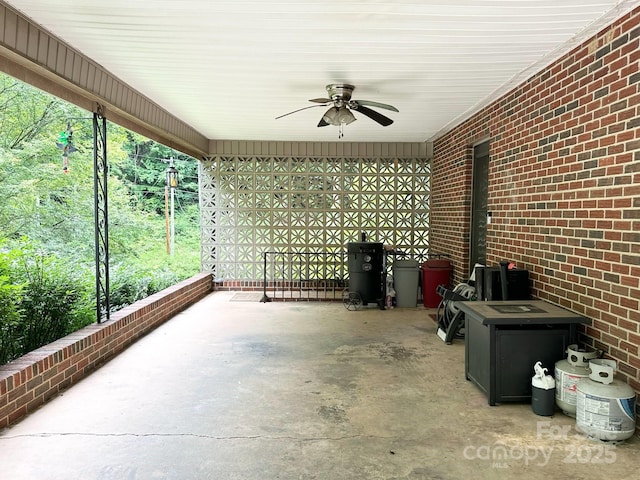 3503 Wyndham Ln, Lenoir, NC 28645 - view of patio with ceiling fan
